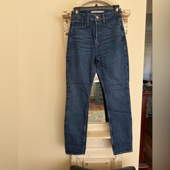 NWT Hudson Faye Ultra High Rise Dark Blue Jeans Size 24 - Picture 2 of 5